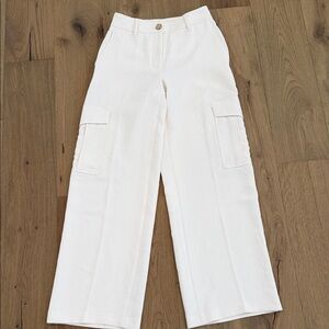 Wilfred Cream Wide-Leg Cargo dress Pants
